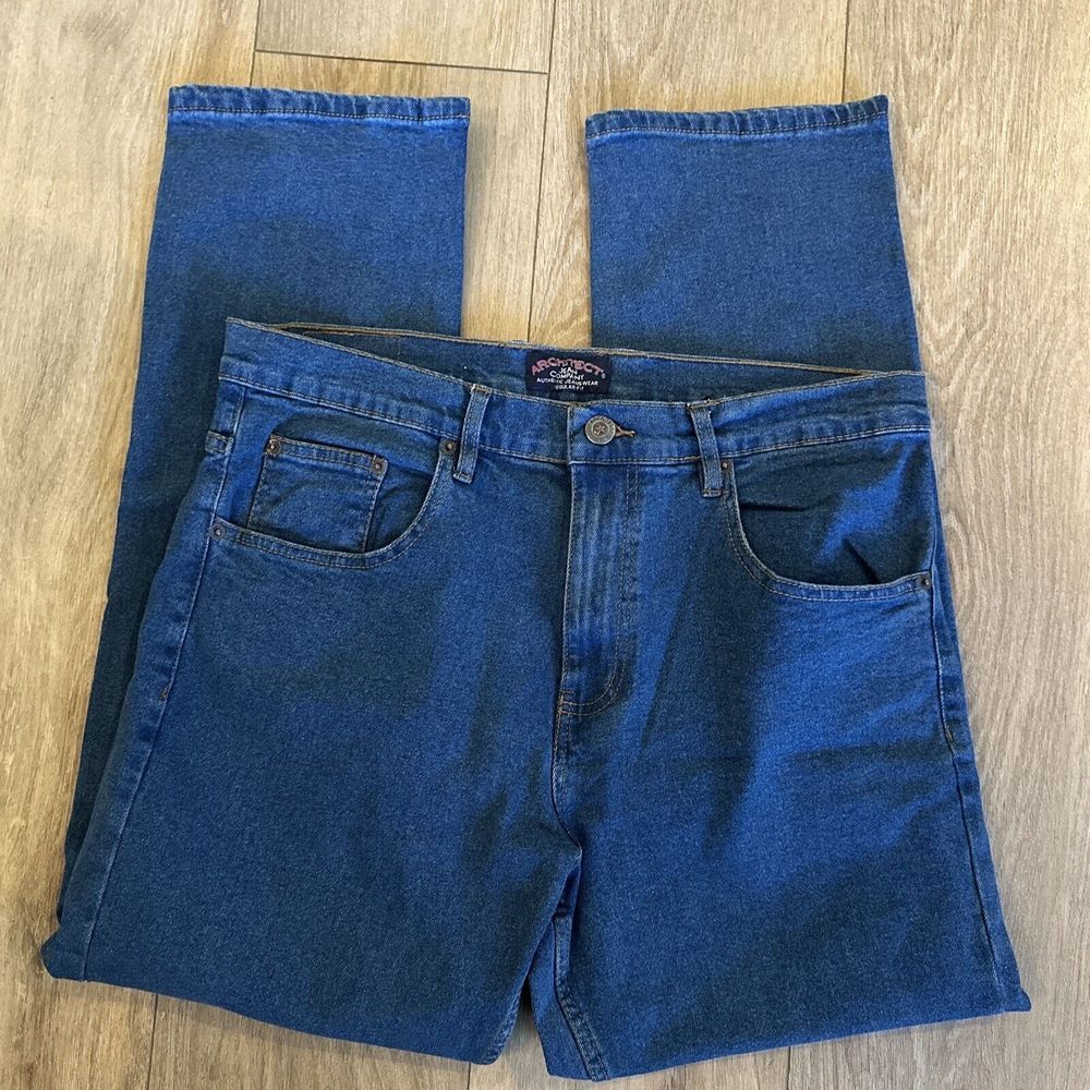 Architect Jean Company Men's Medium Wash Denim Jeans Pants‎ 33x30 Preowned